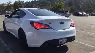 Hyundai Genesis Coupe 3.8 Straight Pipes (Crazy Backfire)