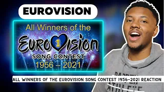 AMERICAN Reacts To All Winners of the Eurovision Song Contest (1956-2021) | Dar The Traveler