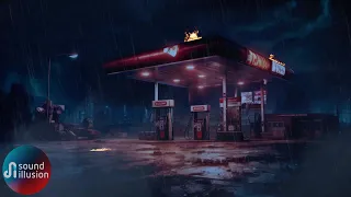 Zombie Apocalypse | Abandoned Gas Station Ambience | Scary