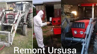 Remont Ursusa c-360 4x4/ przedni napęd / Malowanie /