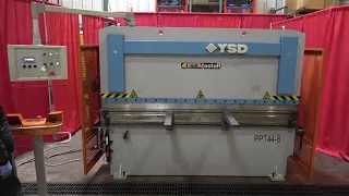 Pre-owned FABMASTER HYDRAULIC PRESS BRAKE 44 ton x 8 ft capacity for sale