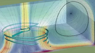 Hovering rotor in ground effect interacting with a square yard