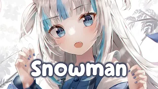 Nightcore - Snowman (Cover) (Lyrics / Sped Up)