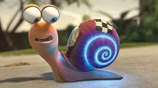 小蜗牛擦上润滑油，奔跑速度比赛车都要快，一部喜剧动物电影