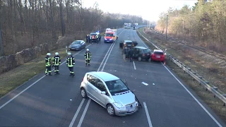 Unfall auf der B 16 bei Hagau