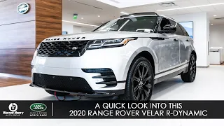 Quick Look Into This 2020 Range Rover Velar R-Dynamic