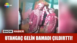 Utangaç gelin damadı çıldırttı!