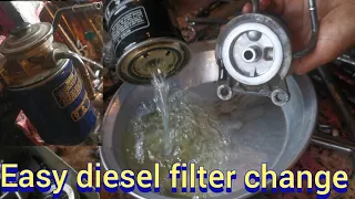 how to diesel filter change | Toyota hilux