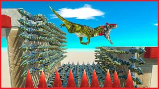 DON'T FALL OVER SPIKE TRAPS - Animal Revolt Battle Simulator