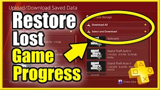 How to Restore Save Data on PS4 & Fix Lost Game Progress in Signal Player or Online Games