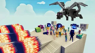 100x MINECRAFT ARMY  vs 4x EVERY GOD - Totally Accurate Battle Simulator TABS