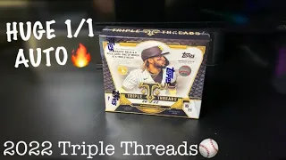 2022 Topps Triple Threads Box Break **Case Hit 1/1 RC Auto!!!**