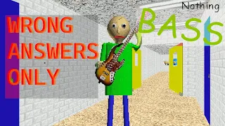 Baldi loves slapping the bass (🛑WRONG ANSWERS ONLY🛑) - Baldi's basics mod (decompile)