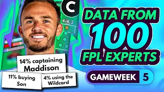 FPL GW5 EXPERT TRANSFER TRENDS & BEST CAPTAINS? - 100 Experts Share Gameweek 5 Plans! | FPL 2023-24