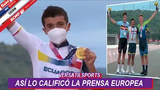 ASI REACCIONA PRENSA EUROPEA a MEDALLA de ORO de RICHARD CARAPAZ JUEGOS OLIMPICOS TOKIO