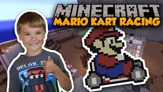 SUPER MARIO KART RACING in MINECRAFT ?!