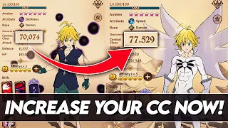 How YOU Can *INCREASE* Your CC As F2P Player! *Tips & Tricks* (Combat Class Guide) 7DS Grand Cross