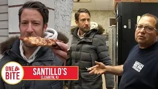 Barstool Pizza Review - Santillo's (Elizabeth,NJ) Bonus Old School Italian Pizza Maker