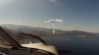 Piper PA28 CIRCLING APPROACH CALVI