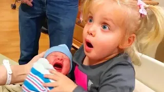 Legendary Moments When Siblings Meet Newborn Baby -- 5-Minute Fails