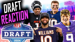 NFL Draft Reaction: Winners & losers, Penix-Falcons SHOCKER, Nix-Broncos, NFC North grades | PFS