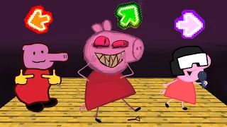 FNF Character Test Peppa Pig | Muddy Puddles Funkin' | Gameplay vs Playground FNF Mods