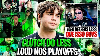 REAÇÃO DO MUNDO ao 1v2 do LESS GARANTINDO A LOUD NOS PLAYOFFS vencendo a ICEBOX!