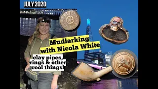 Rings, clay pipes & other artefacts found in the Thames - Mudlarking with Nicola White & the Gang