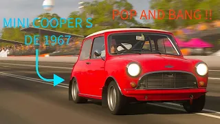 Ma Mini Cooper S 1967 fait du pop and bang sur Forza Horizon 4 - Un son incroyable !