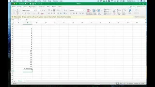 B spreadsheet Mean of data