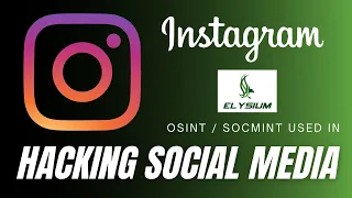 OSINT / SOCMINT - Instagram hacking (Osintgram tool)