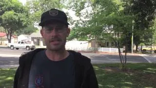 Man talks about being homeless in Modesto