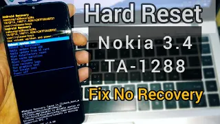 Nokia 3.4 Ta-1288 Hard Reset | Fix No Recovery Mode