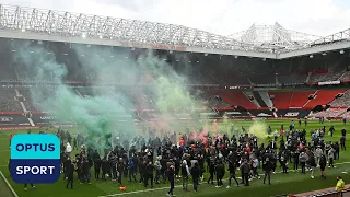 Incredible scenes from the protest at Old Trafford | Manchester United v Liverpool