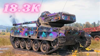 AMX 13 105 - 18.3K Spot + Damage   World of Tanks , WoT Replays tank battle