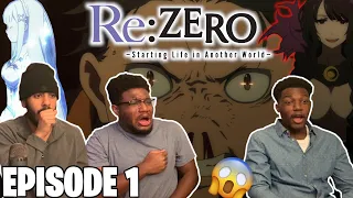 Re:ZERO SEASON 1 EPISODE 1 REACTION | THIS SHOW IS TRAGIC ALREADY!