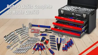 Une caisse à outils très complète (400 Pièces) - présentation - WORKPRO