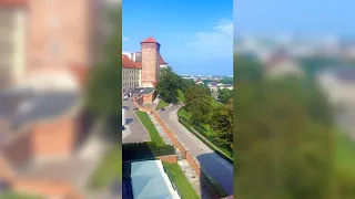 Krakow Skyline Tour from Wawel Castle Sandomierska Tower [POLAND WALK 2023 4K HDR 30FPS]