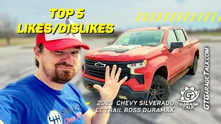 2023 Chevrolet Silverado LT Trail Boss: Top 5 Likes and Dislikes