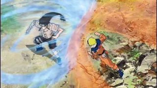 Naruto uses kurama chakra in the chunin examas Naruto vs Neji