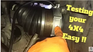 DIY How to test 4WD vacuum actuator