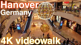 Hanover, Germany 🇩🇪 - Shopping mall Hanover Walking Tour - Hanover by Walk 4K