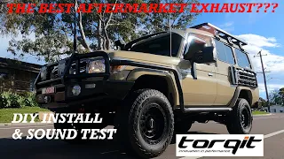 TORQIT Performance Exhaust DIY Troopy Install & Sound Test- Overland Build