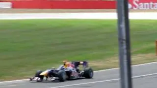 VETTEL PUNCTURE!! Silverstone 2010 British Grand Prix