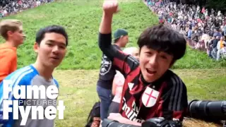 Cheese Rolling 2016 At Coopers Hill In Gloucestershire