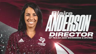 Blaire Anderson Talks Building on Aggie Legacy, UT-A&M Rivalry, and Vision as Director of Swimming