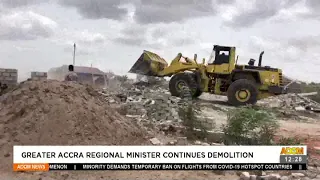 Greater Accra Regional Minister continues demolition- Premtobre Kasee on Adom TV (3-5-21)