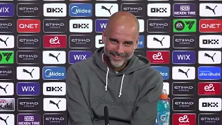 "EXPLAIN SQUEAKY BUM TIME!" EMBARGOED PRESS CONFERENCE: Pep Guardiola: Tottenham v Manchester City