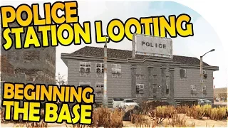 CITY POLICE STATION LOOTING - STARTING the BASE - 7 Days to Die Alpha 16 Gameplay Part 2 (Season 2)