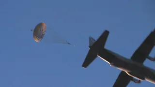 USAF C-130E Hercules heavy drop in Italy